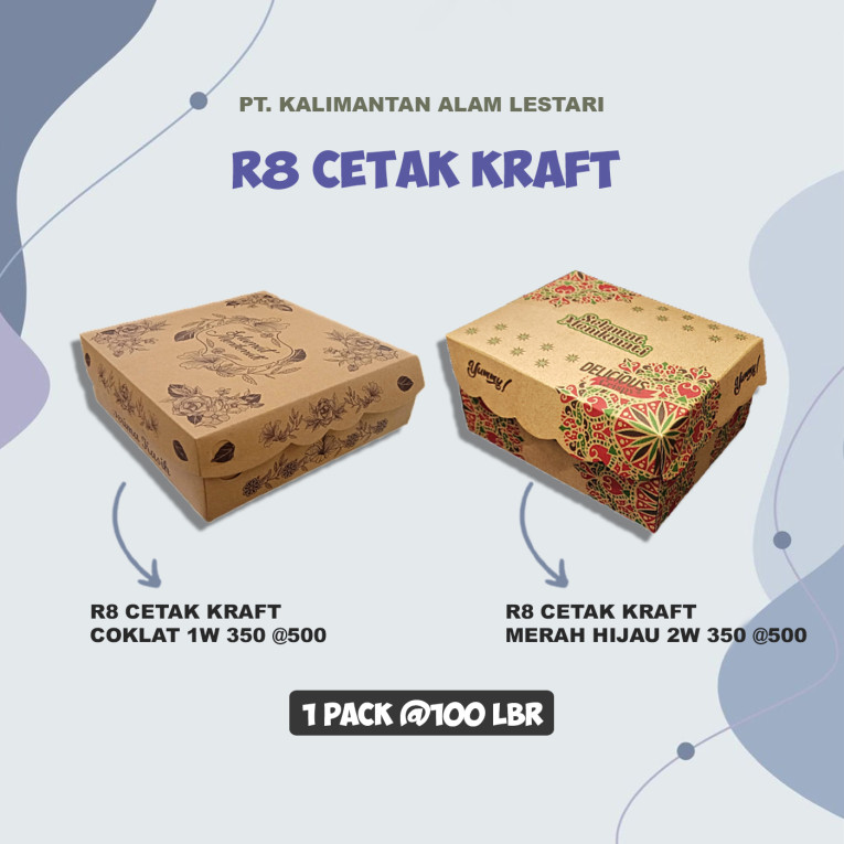 [T.O] - Kotak R8 Cetak Kraft 350 @500