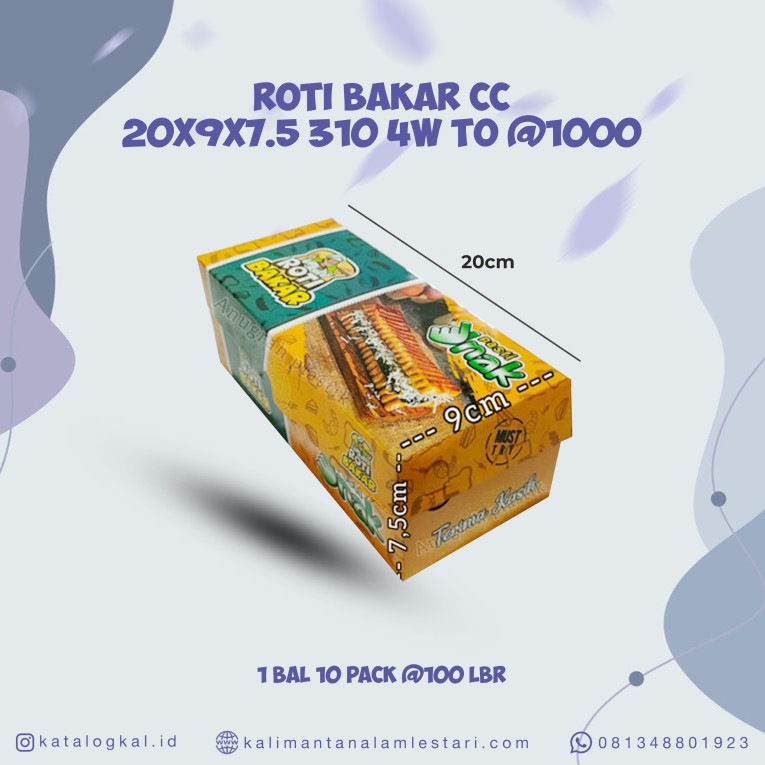 [T.O] - Kotak Roti Bakar CC 20x9x7.5 310 4W @1000
