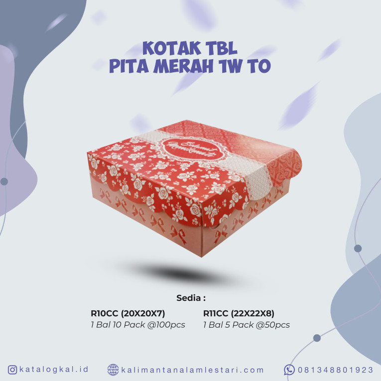 [T.O] - Kotak R10CC TBL Pita Merah 1W