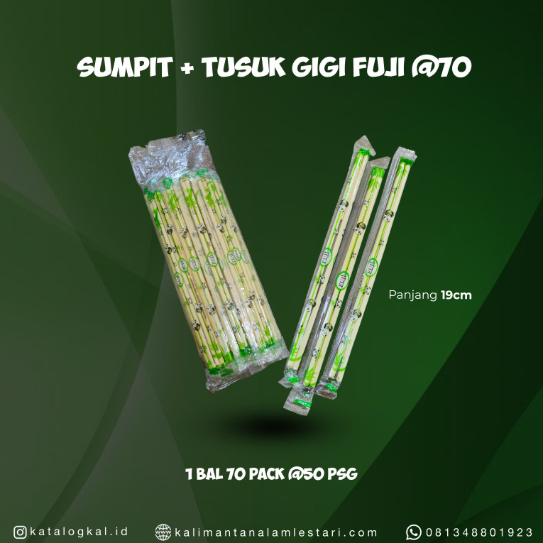 [Fuji] - Sumpit + Tusuk gigi @70
