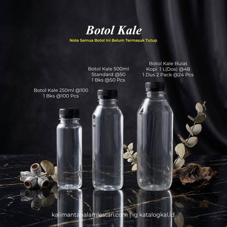 Botol Kale Tanpa Tutup