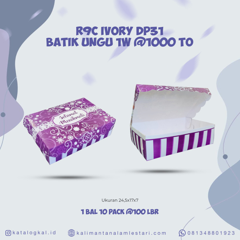 [T.O] - Ivory DP31 Batik Ungu 1W TO