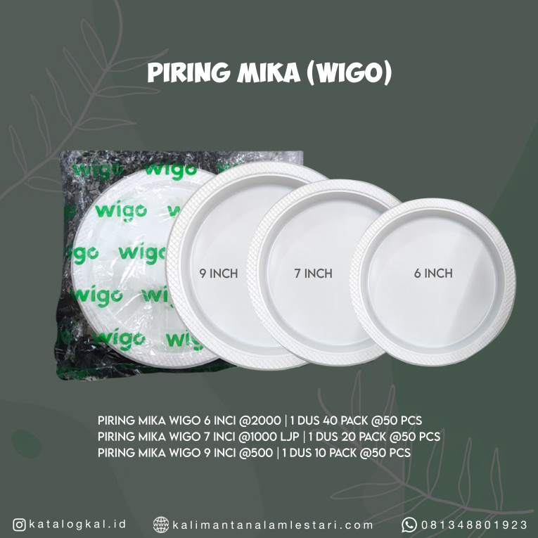 [Wigo] - Piring Mika 7 Inci @1000