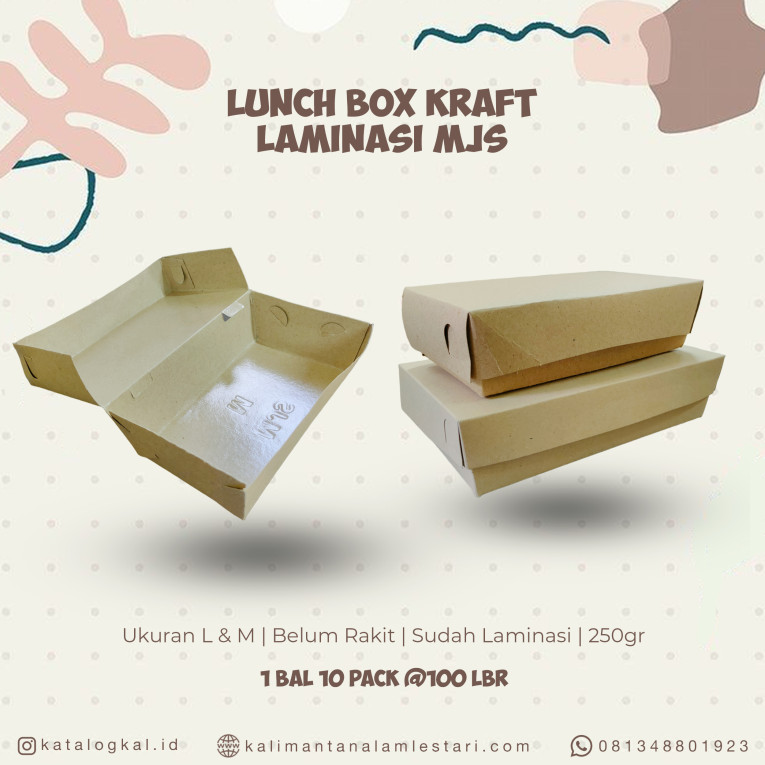 [MJS] - Lunch Box Kraft Laminasi