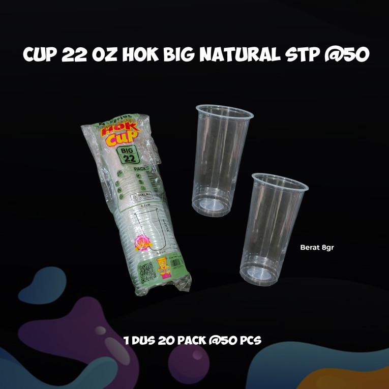 [HOK] - Cup Plastik Big Natural