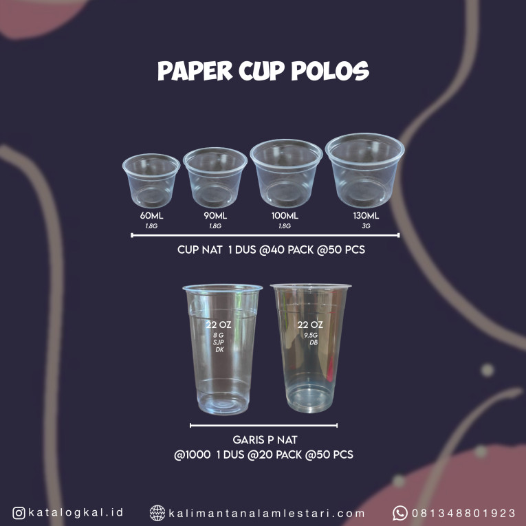 [Starindo] - Gelas Plastik Natural