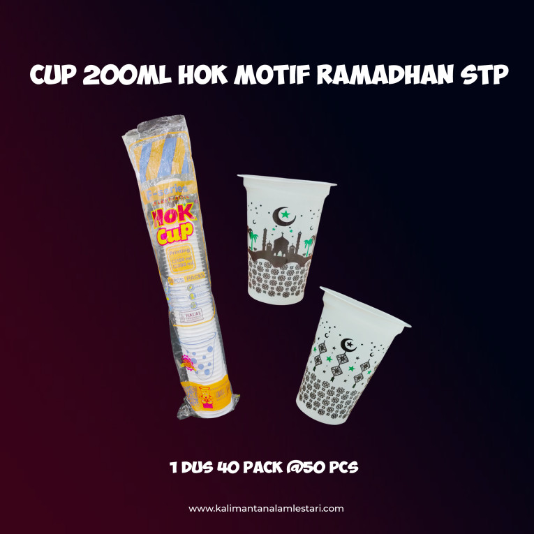 [HOK] - Cup 200ml Motif Ramadhan STP