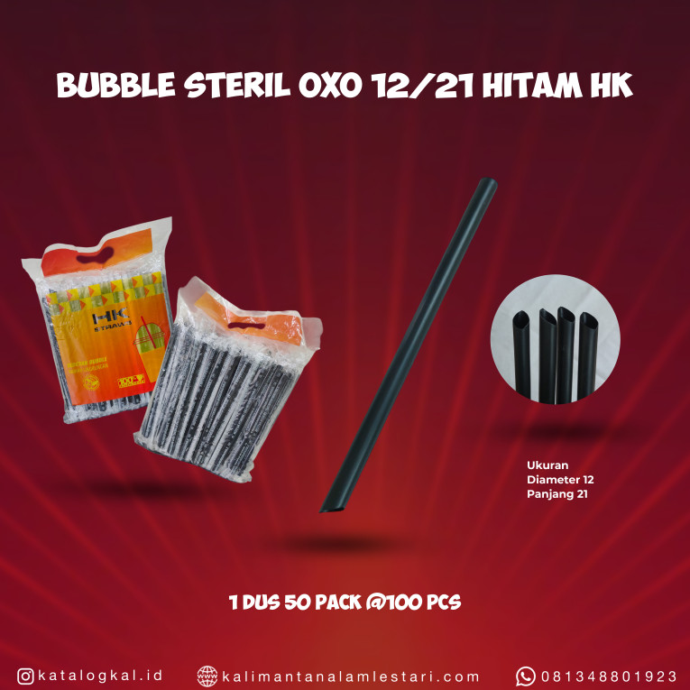 [HK] - Bubble Steril OXO 12/21 Hitam HK