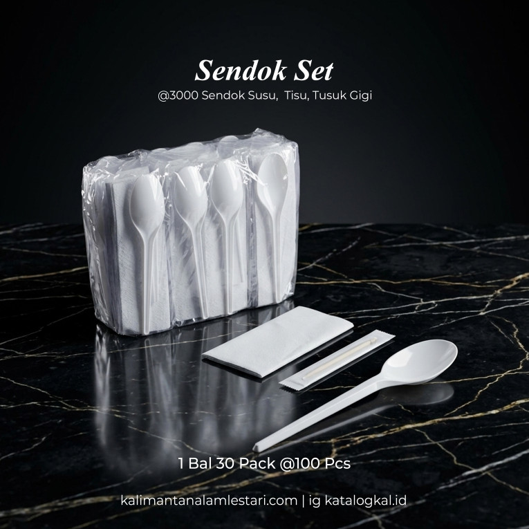 Sendok Set @3000 (Sendok Susu + Tisu + Tusuk Gigi)