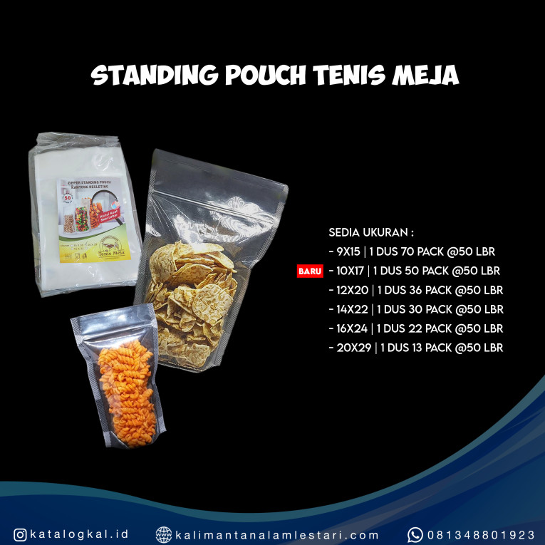 [Tenis Meja] - Standing Pouch PP Zipper