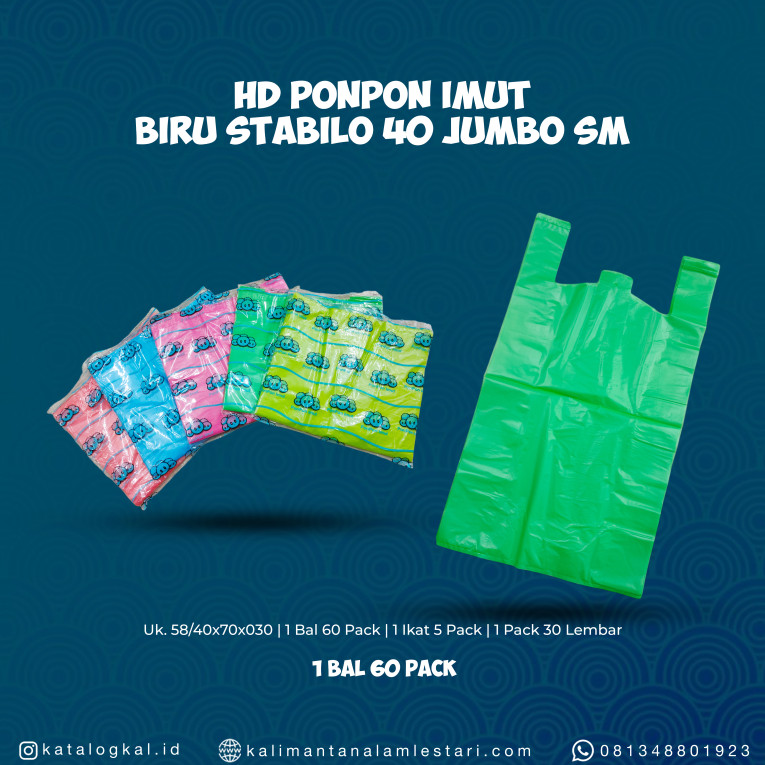 [PonPon Imut] - Kantong HD Biru