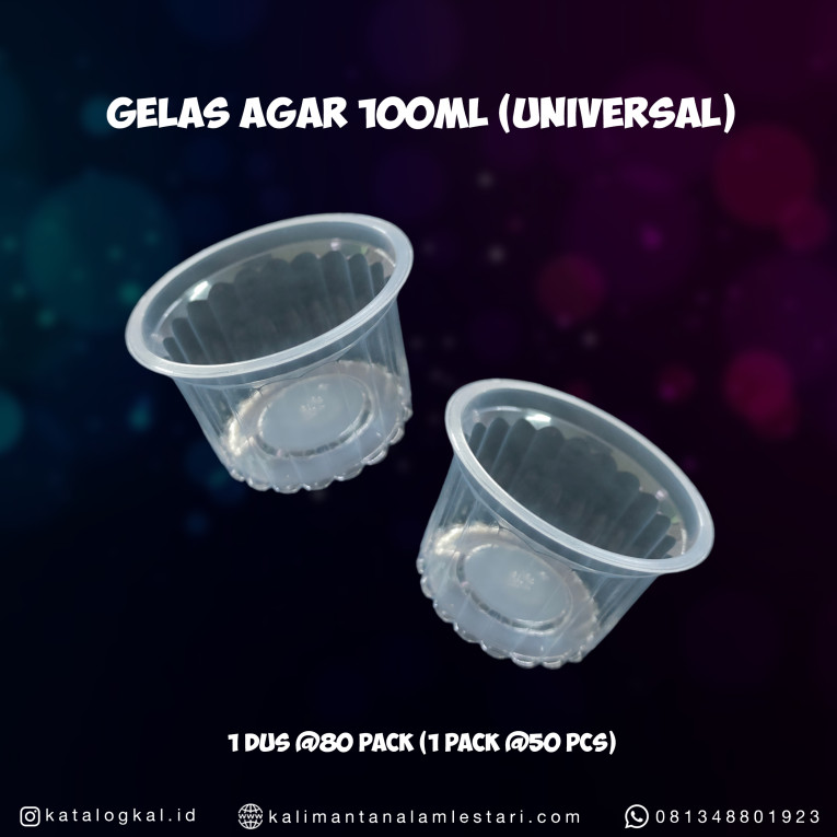 [Universal] - Gelas Agar 100ml