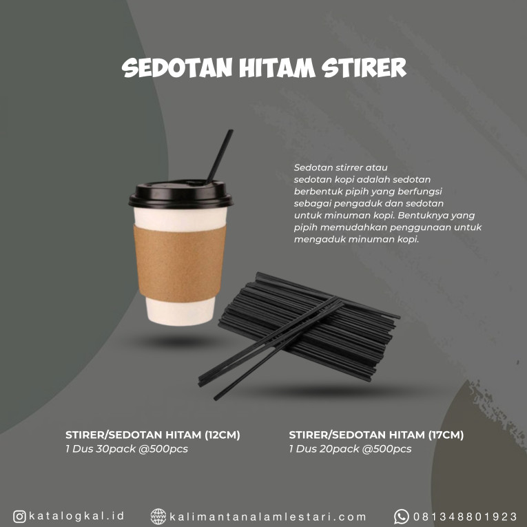 [T.M] - Stirer/Sedotan Hitam