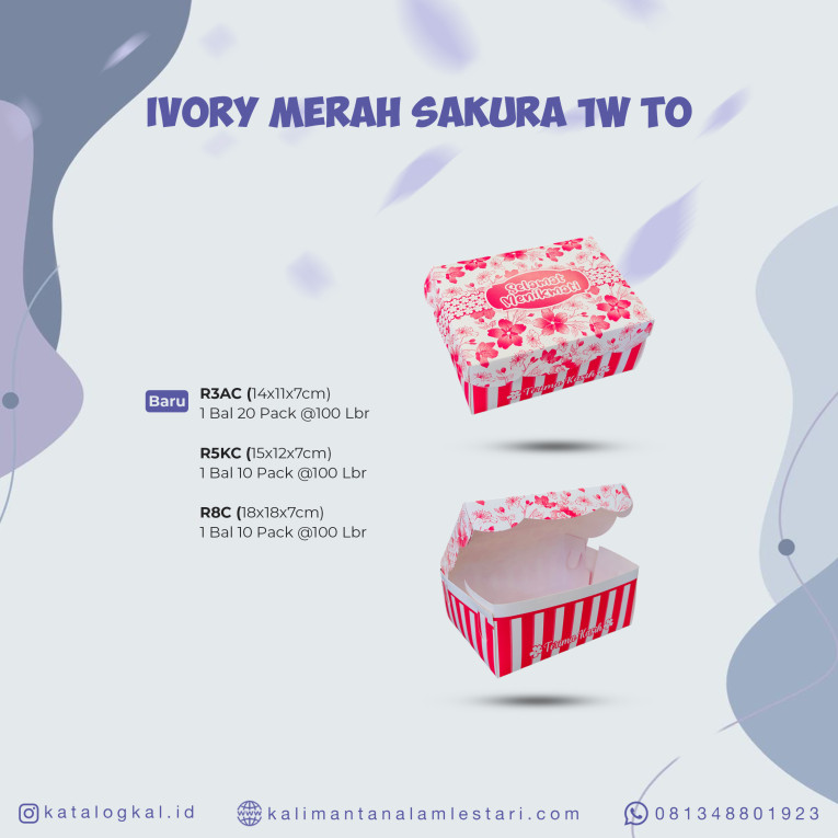 [T.O] - Ivory Merah Sakura 1W @1000 TO