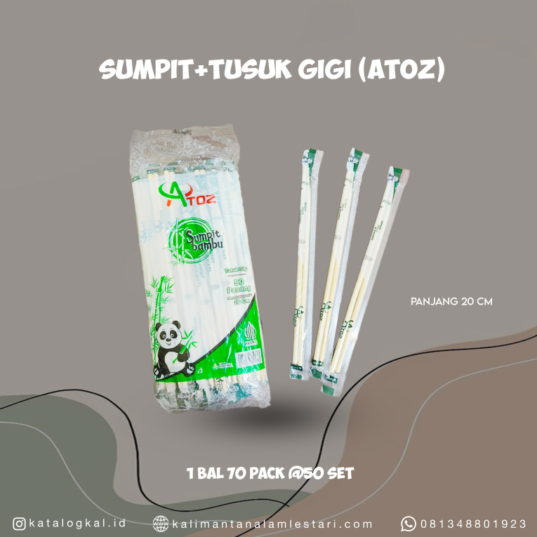 [Atoz] - Sumpit + Tusuk Gigi @70