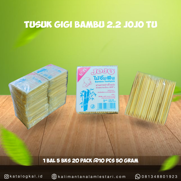 [ION] - Tusuk Gigi Bambu 2.2L Jojo TU
