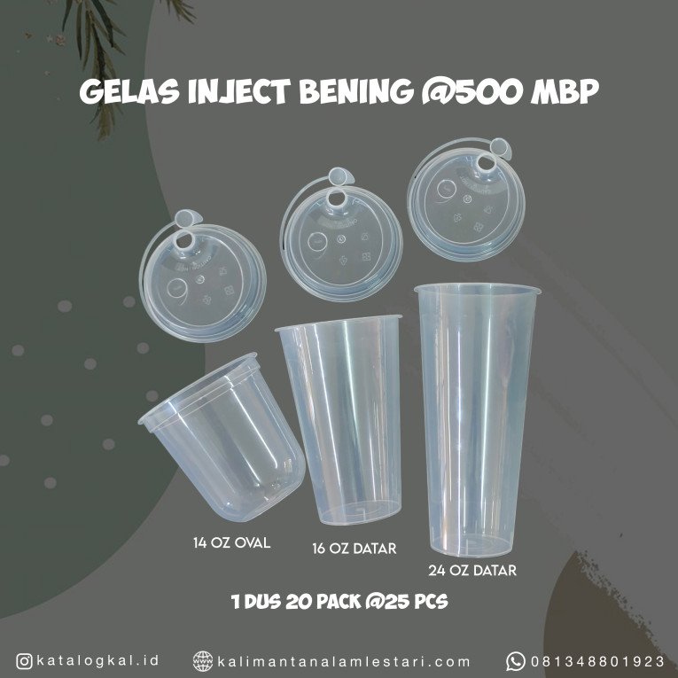 [T.M] - Gelas Inject Bening @500 MBP