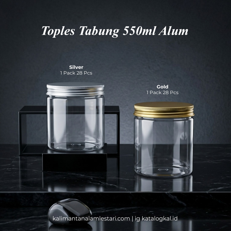 Toples Tabung 550ml Alum