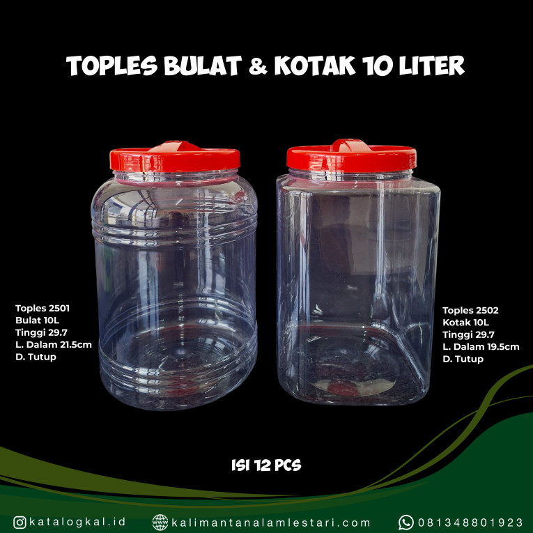 [GPS] - Toples Bulat & Kotak 10L