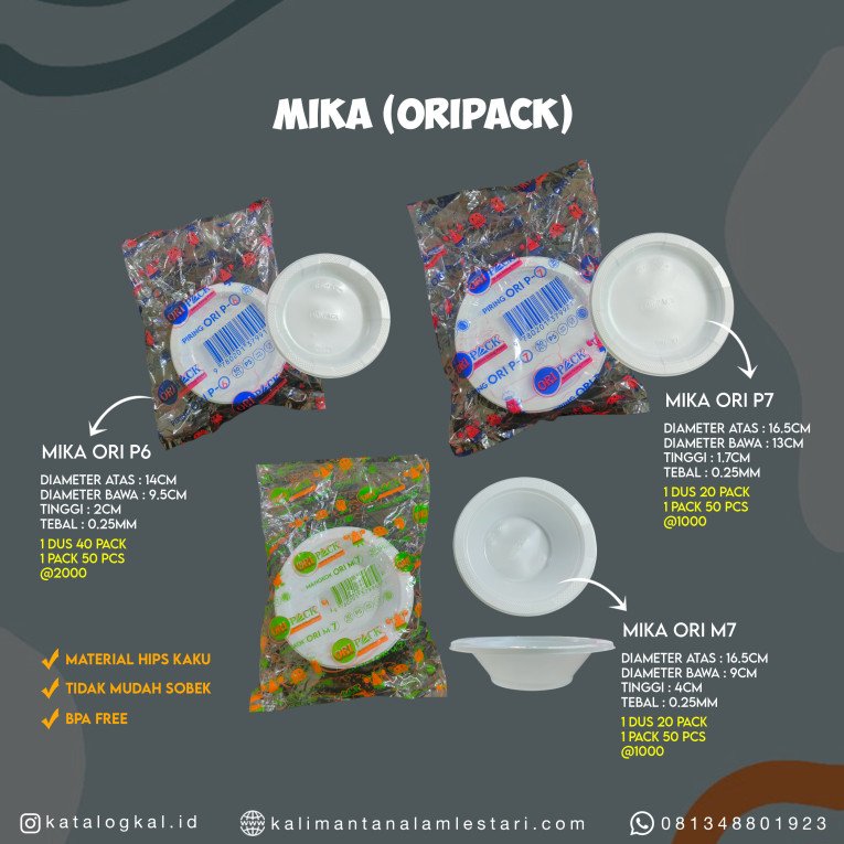 [Oripack] - Piring Mika