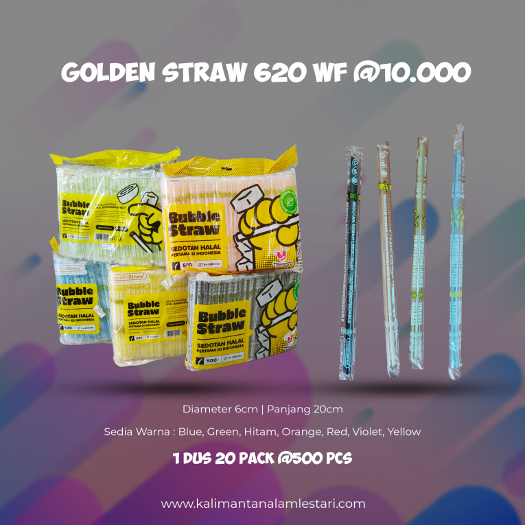 [Golden Straw] - Sedotan 620 WF @10000