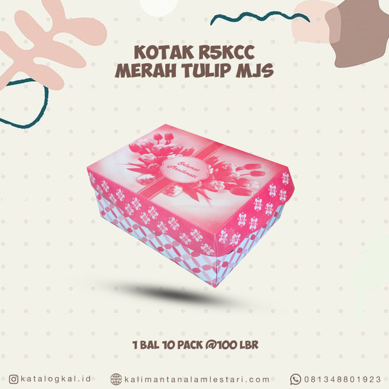 [MJS] - Kotak R5KCC Merah Tulip