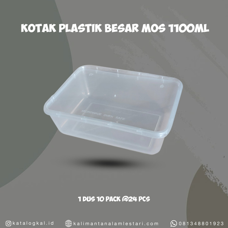 [T.M] - Kotak Plastik Besar MOS 1100ml