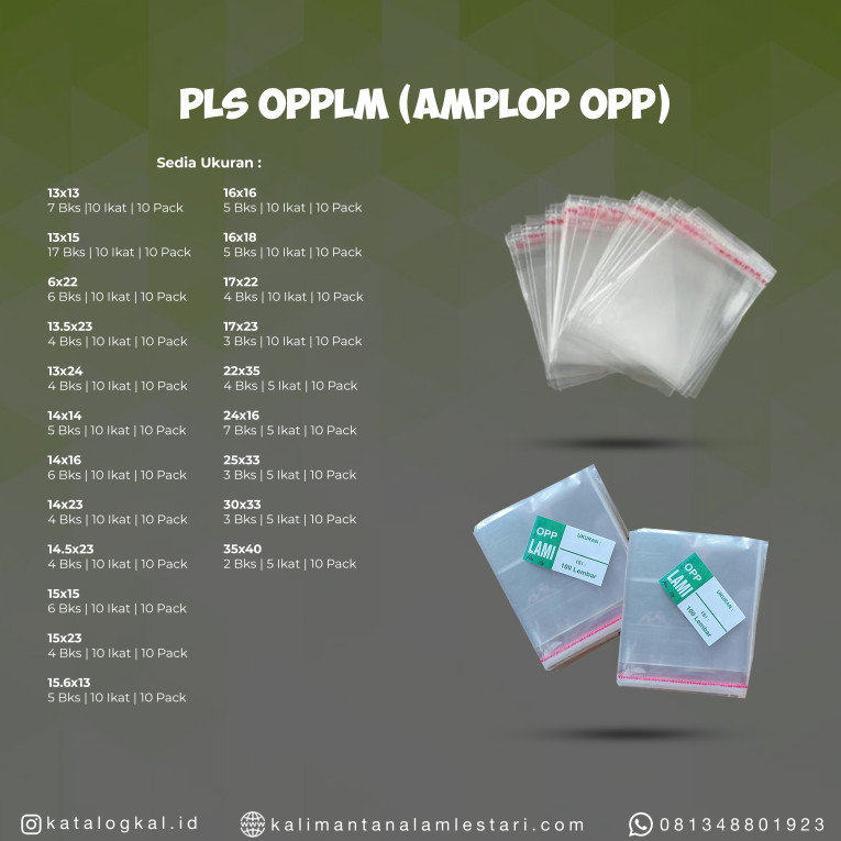 [LM] - Plastik Amplop OPPLM