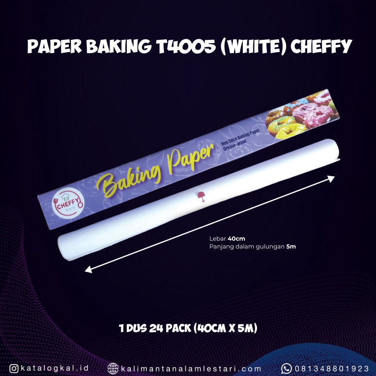 [Cheffy] - Paper Baking T4005 (White)