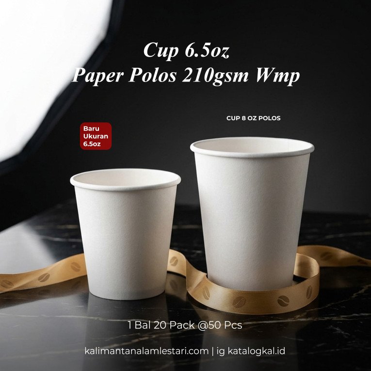 [Wmp] - Cup 6.5oz Paper Polos 210gsm Wmp
