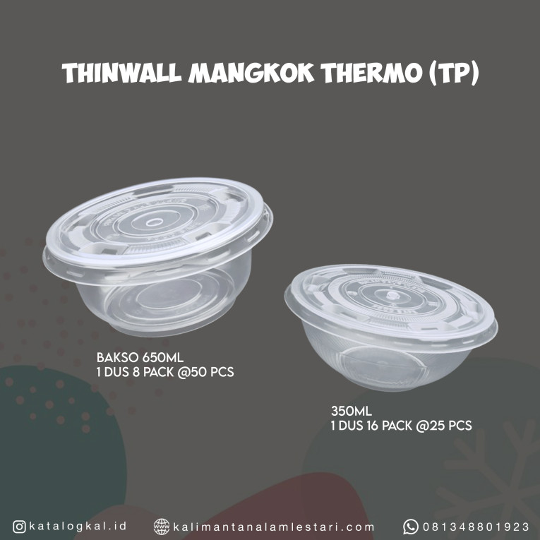 [Tecno Plastika] - Thinwall Mangkok Thermo