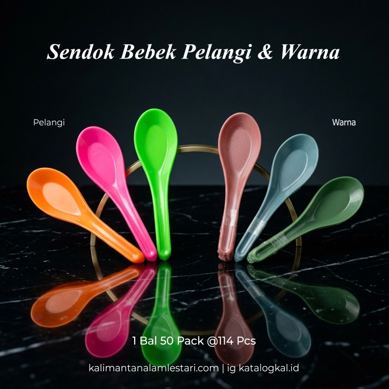 [T.M] - Sendok Bebek Pelangi & Warna