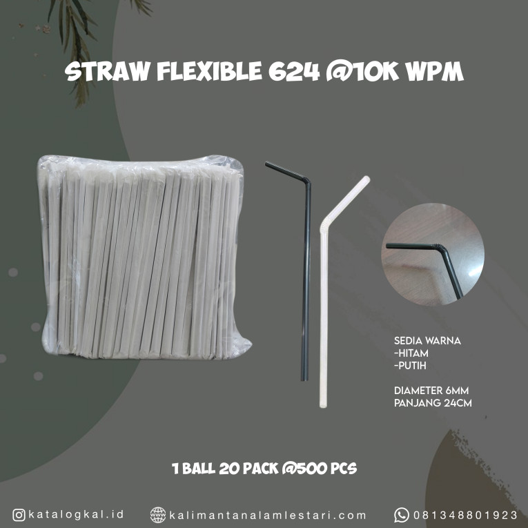 [T.M] - Sedotan Straw Flexible 624 @10K WPM