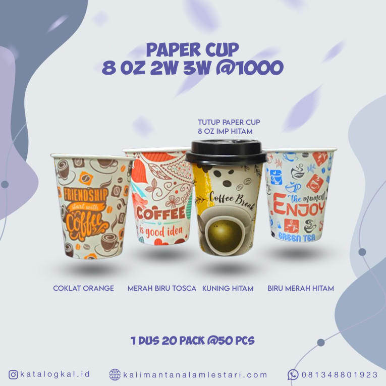 [T.O] - Paper Cup 8oz 2W @1000