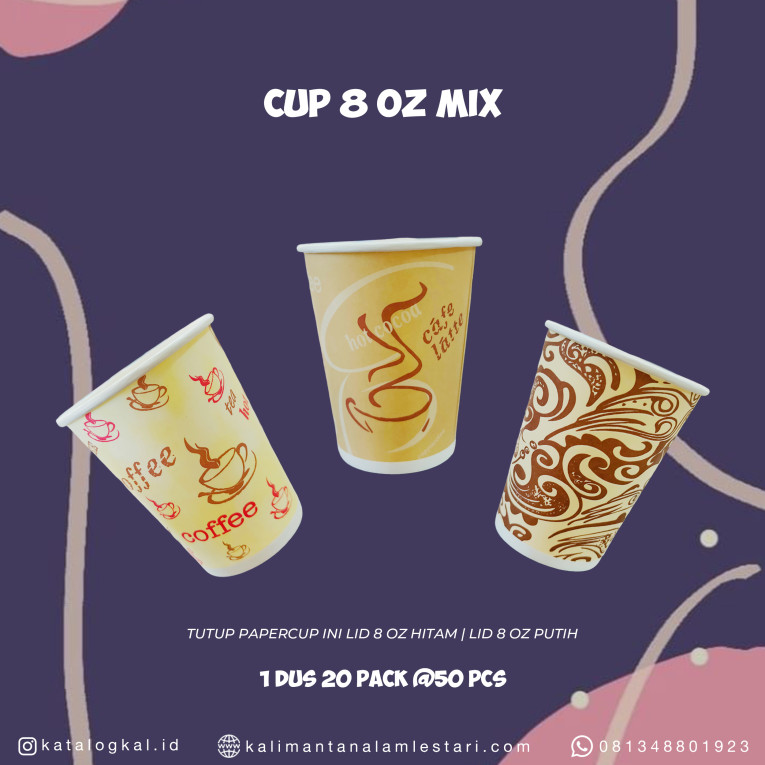 [Starindo] - Paper Cup 8oz MIX