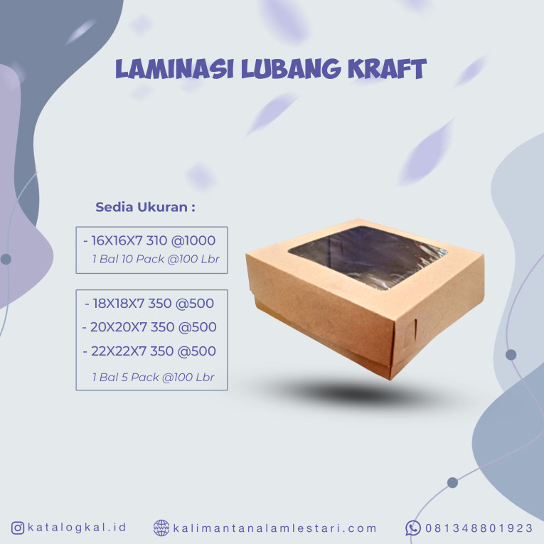 [T.O] - Kotak Laminasi Lubang Kraft