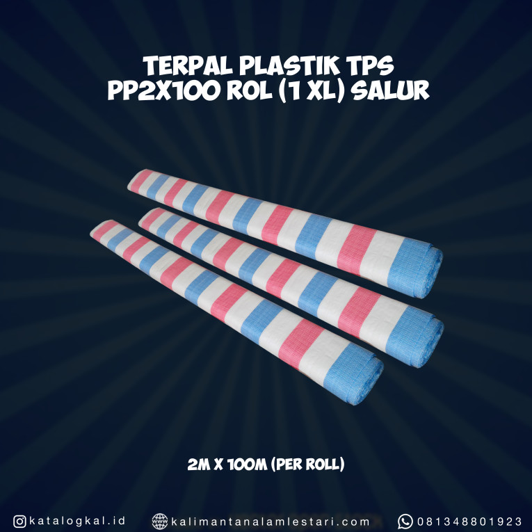 [TPS] - Terpal Plastik PP2x100 Rol (1XL) Salur