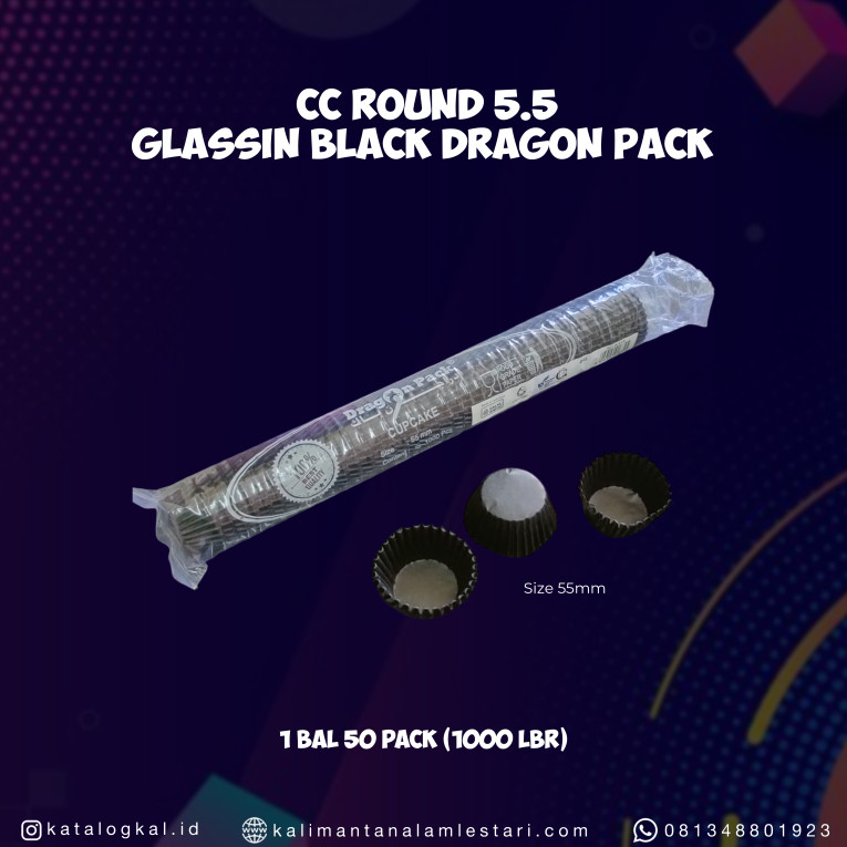 [Dragon Pack] - Cc Round 5.5 Glassin Black Dragon Pack