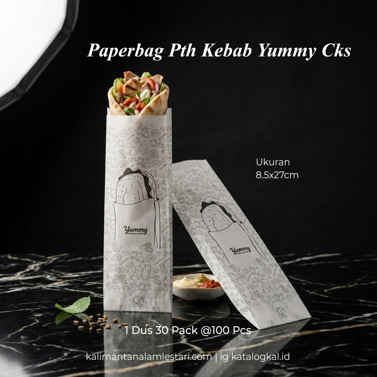 [CKS] - Paperbag Pth Kebab 8,5x27 Yummy @30