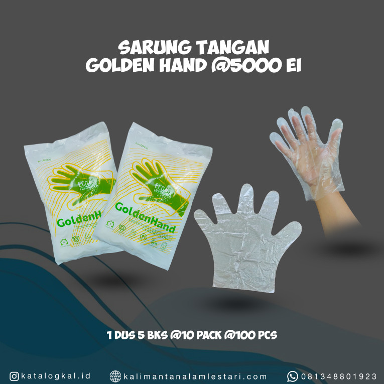 [Golden Hand] - Sarung Tangan Plastik
