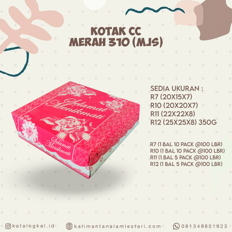 [MJS] - Kotak R12CC Merah