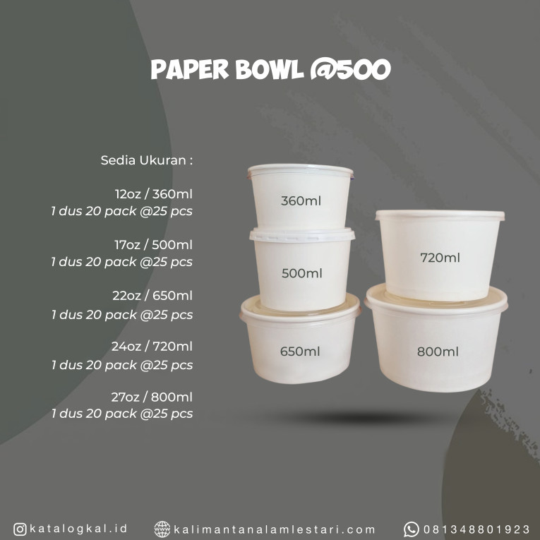 [T.M] - Paper Bowl Polos @500