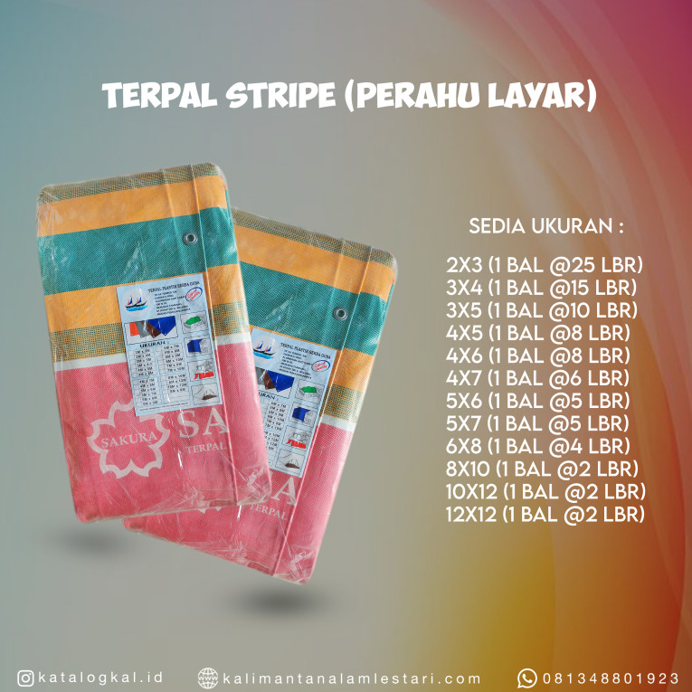 [Perahu Layar] - Terpal Stripe
