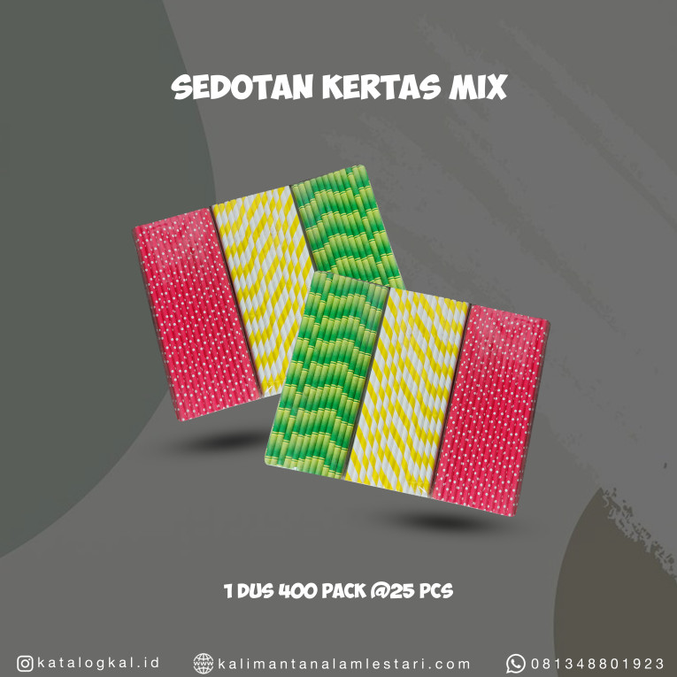 [T.M] - Sedotan Kertas Mix