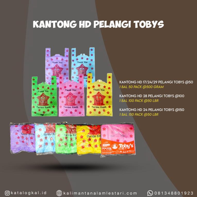 [Tobys] - Kantong HD Pelangi