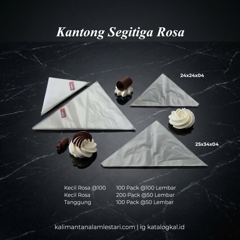 [Rosa] - Plastik Segitiga